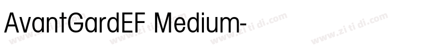 AvantGardEF Medium字体转换